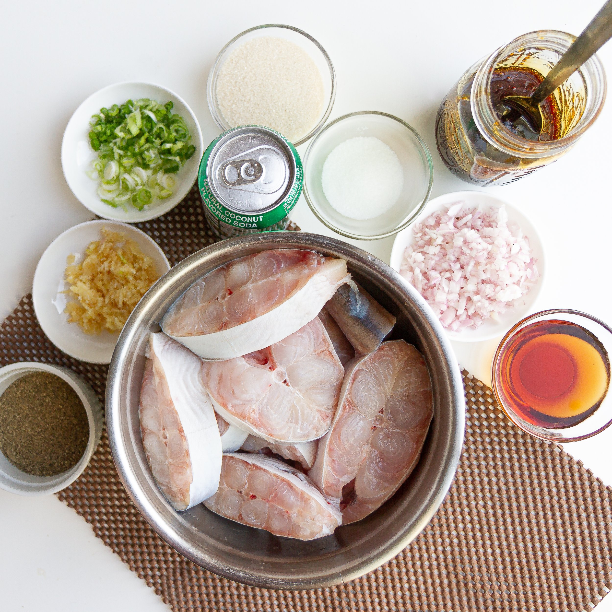 Ingredients laid out on a counter